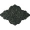 Ekena Millwork Piedmont Medallion (Canopies up to 6 1/2"), 67 1/8"W x 48 5/8"H x 1 7/8"P, Painted Turtle Crackle CM67PEPTC - alternate 1